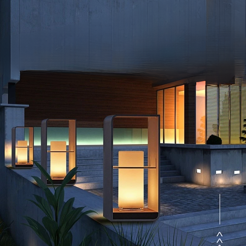 Solterrasselampe Vandtæt LED Design | Skumringssensor | Have Altan Terrasse & Stemningslys | Vanero