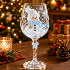 Juleglas-Sæt | Drikkeglas Med Julemand, Rensdyr & Snemandsmotiver | Dekorative Glas Til Julebord & Festlige Samlinger | Vanero