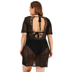 Damebadedragt Polyester Spandex Mesh | Badetøj med Mesh Cover-Up | Ærmeløst Design til Strand- og Poolbrug | Vanero