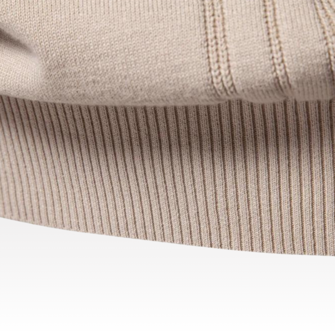 Liam Bomuld & Polyester | Tætsiddende Pasform Striktrøje | Broderede Detaljer til Daglig Brug & Kølige Dage | Vanero