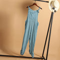 Dame Jumpsuit Bomulds-Polyesterblanding | Relaxed Fit Jumpsuit | Justerbare Stropper Design til Hverdagsbrug & Fritidsaktiviteter | Vanero