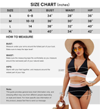 BikiniFlair Nylon Spandex Bikinisæt | Bikini med Frynsedetaljer | Justerbare Stropper til Strand & Pool | Vanero