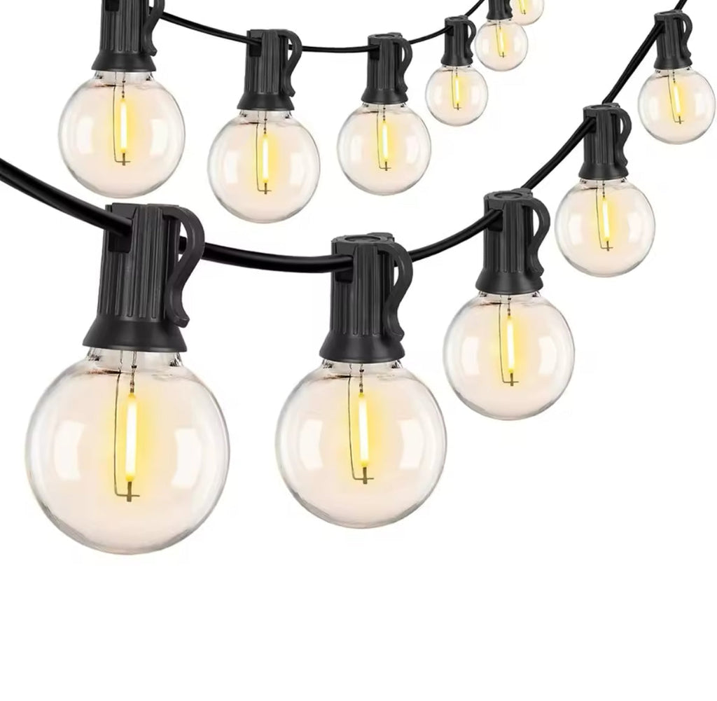 Udendørs LED Lyskæde 15M IP65 Design | Varm Hvid Have & Terrasselys | Pergola Altan Spiseområde & Udendørs Brug | Vanero