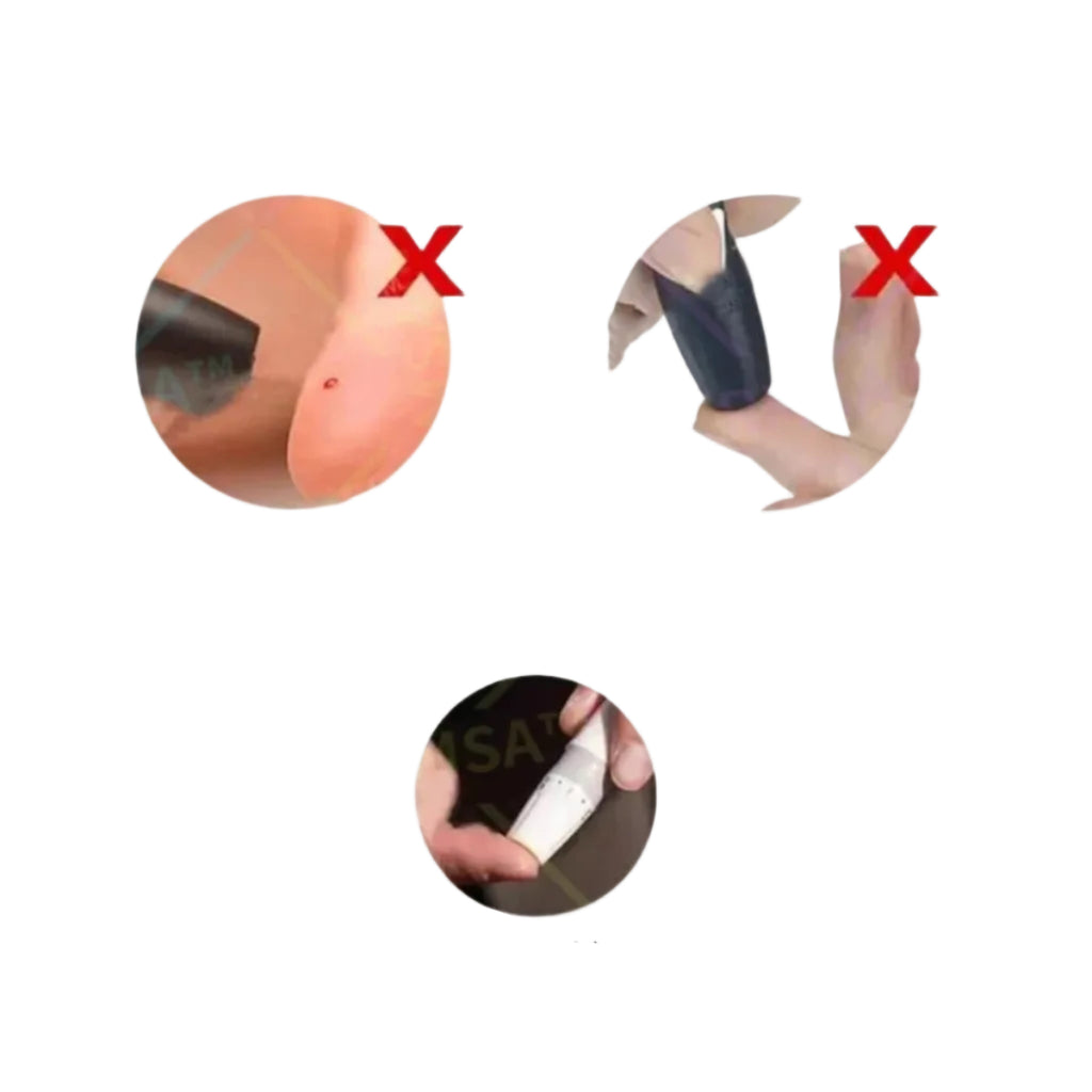 Fingertip Pulsoximeter | SpO₂- & Pulsmåling Med Display | Bærbar Én-Knaps Måleenhed | Vanero