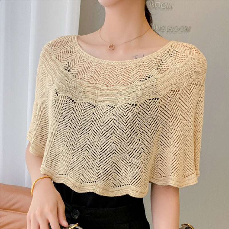 Dame Strikket Cover Up Top | Let Is Silke Shrug Til Ærmeløse Toppe Og Badetøj | Vanero