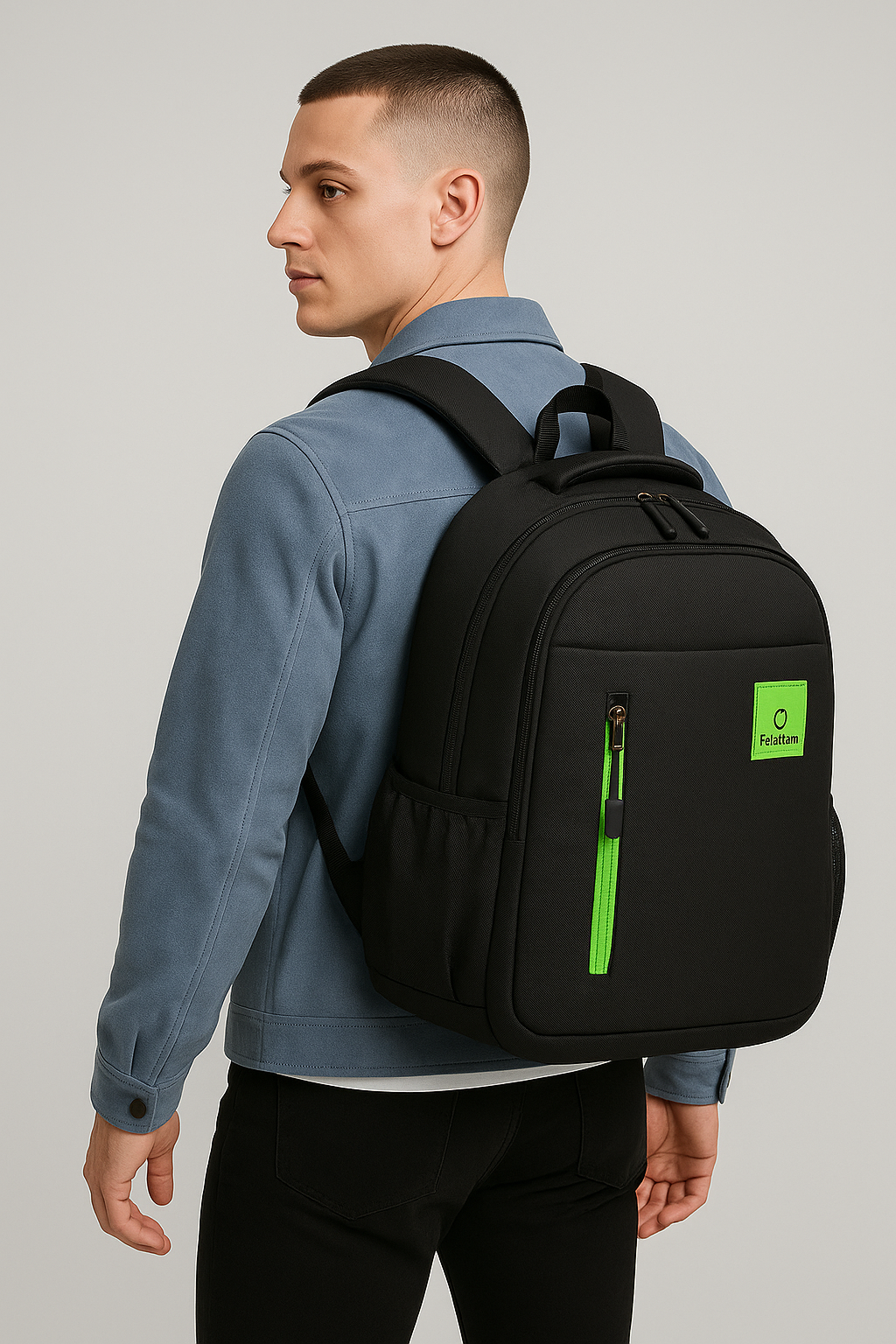 Laptoprygsæk Til Herre | Oxford-Stof & USB-Port | Forstærkede Sømme Med Plads Til Laptops Op Til 15,6 Tommer | Vanero