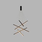 Lineær LED Lysekrone Med Geometrisk Design | Integreret LED Belysning I Flere Konfigurationer | Indendørs Loftbelysning Til Store Rum | Vanero