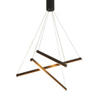Lineær LED Lysekrone Med Geometrisk Design | Integreret LED Belysning I Flere Konfigurationer | Indendørs Loftbelysning Til Store Rum | Vanero