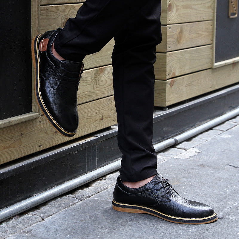 Herre Lædersko Ægte Læder | Klassisk Pasform Formelt Fodtøj | Til Arbejde, Hverdag & Formelle Anledninger | Vanero
