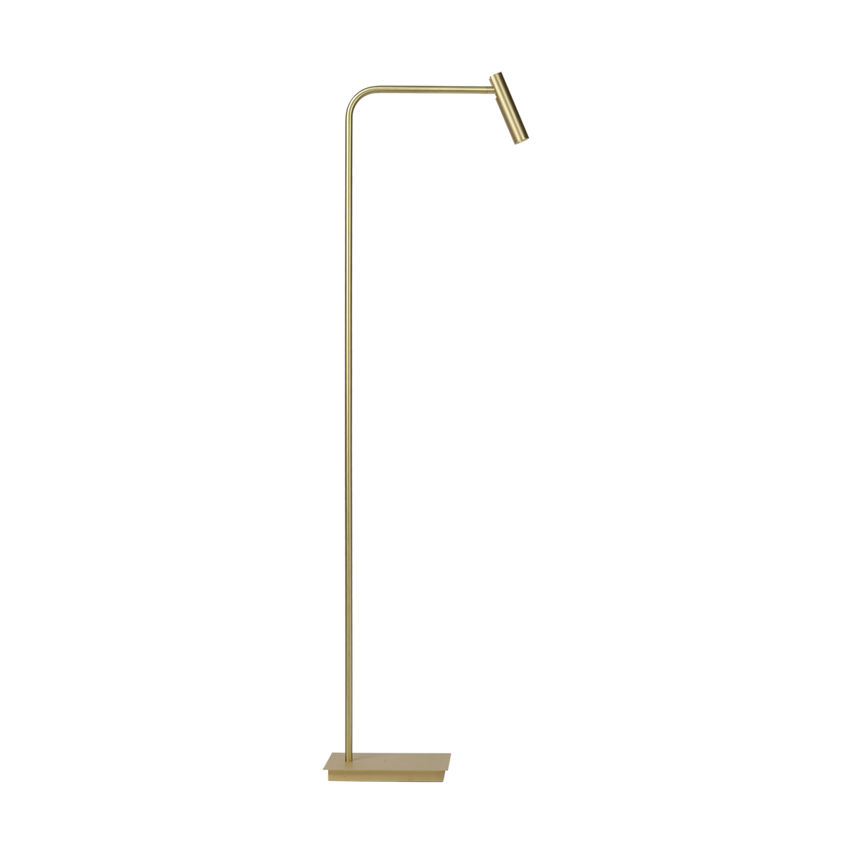 Gulvlampe Med Integreret LED Belysning | Metalkonstruktion Med Antik Messing Finish | Indendørs Læse & Stemningsbelysning | Vanero