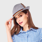 Unisex Oktoberfesthat | Polyester Med Traditionelle Dekorative Detaljer | One Size Festhat Til Oktoberfest & Temafester | Vanero
