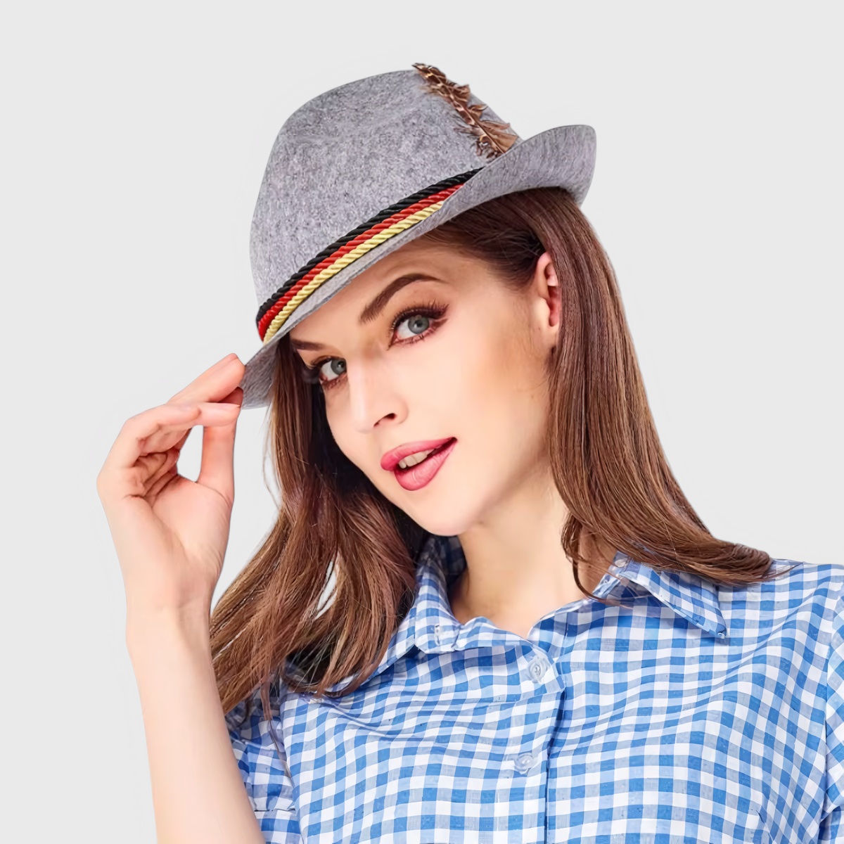 Unisex Oktoberfesthat | Polyester Med Traditionelle Dekorative Detaljer | One Size Festhat Til Oktoberfest & Temafester | Vanero