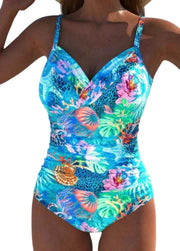 Dame Badedragt | Havets liv Polyester Badedragt Med Justerbare Stropper | Strand Og Pool | Vanero