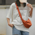 Dame Crossbody Taske i Polyester & Nylon | Justerbar Rem & Flere Lommer | Kompakt Sling Skuldertaske Til Hverdagsbrug | Vanero