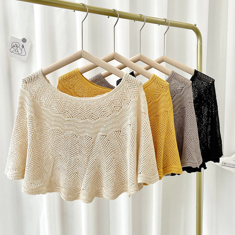 Dame Strikket Cover Up Top | Let Is Silke Shrug Til Ærmeløse Toppe Og Badetøj | Vanero