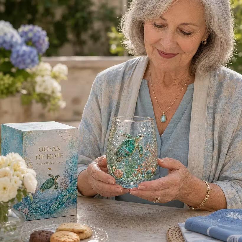 Dekorativt Drikkeglas | Blomstermønster & Filigranlignende Detaljer | Formet Glas Til Borddekoration & Servering Af Drikke | Vanero