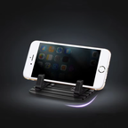 Dashboard-Telefonholder | Skridsikker Silikonebund & Fastgørelse Uden Lim | Kompakt Smartphone-Holder Med 1,2 cm Spalte | Vanero