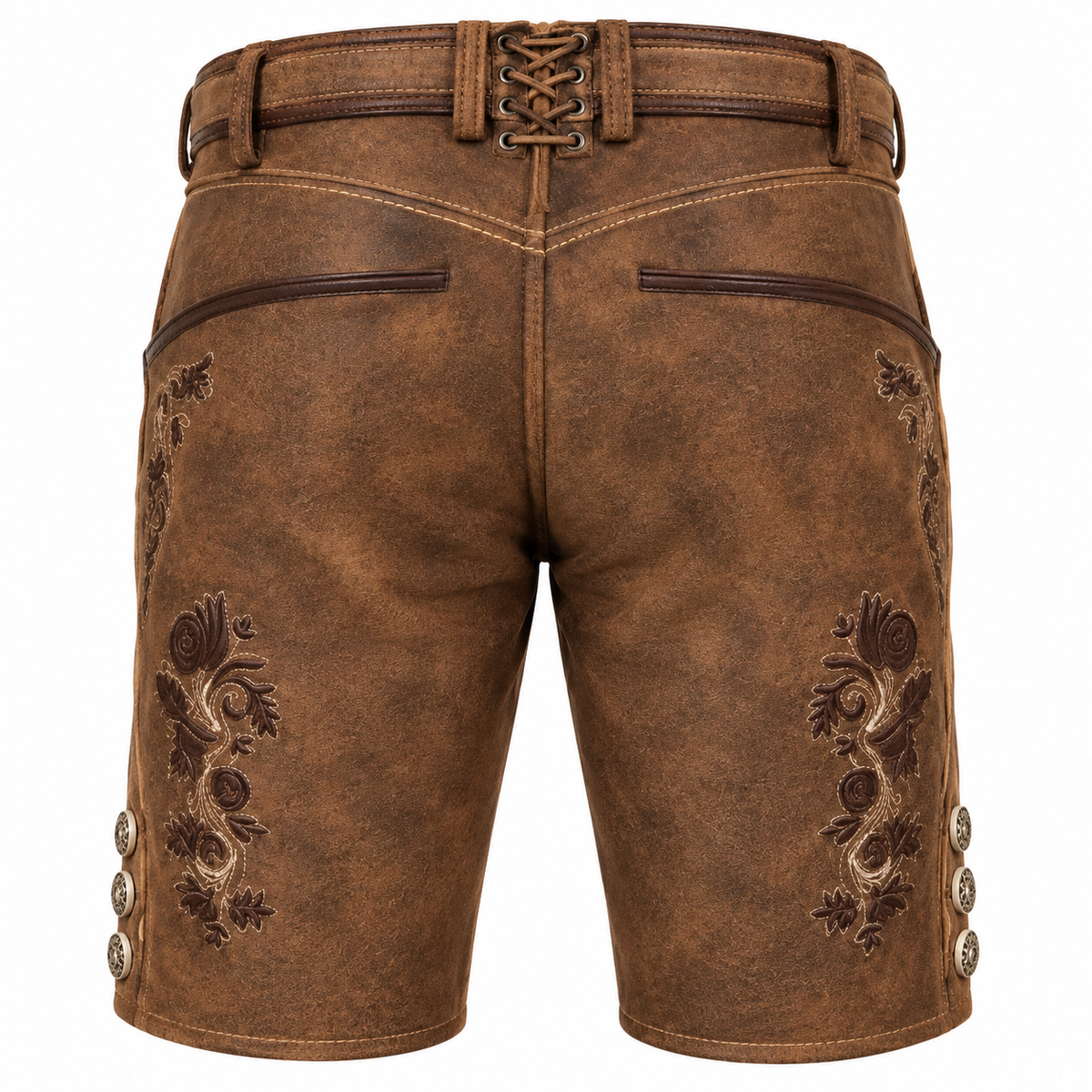 Herre Lederhosen Polyesterfiber | Traditionel Bayersk Stil Shorts | Oktoberfest Design Til Folkefester & Kulturelle Events | Vanero