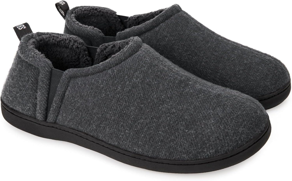 Herre Vinter Sutsko i Fleece | Sherpa-For & Memory Foam Indersål | Skridsikkert Indendørs Fodtøj Til Hjemmet | Vanero