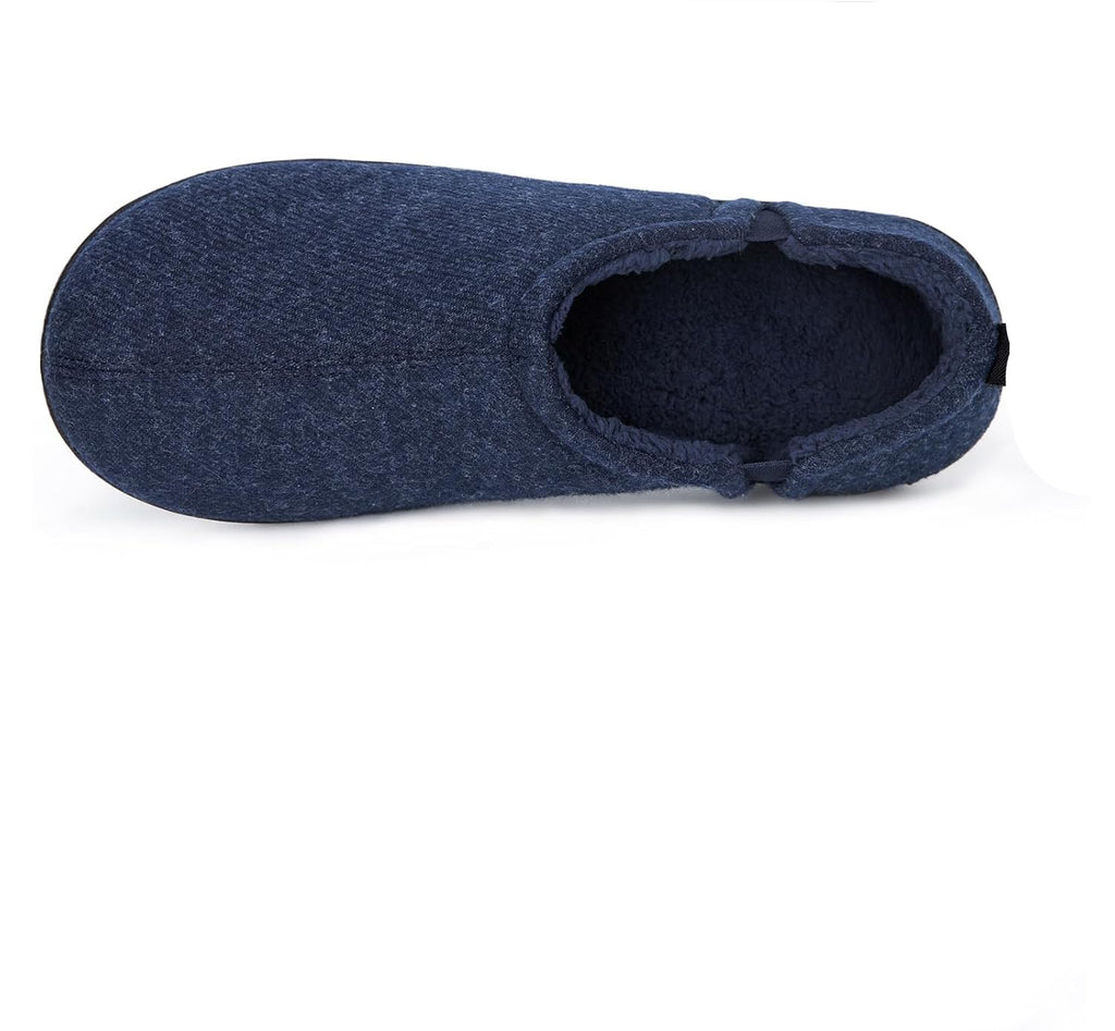 Herre Vinter Sutsko i Fleece | Sherpa-For & Memory Foam Indersål | Skridsikkert Indendørs Fodtøj Til Hjemmet | Vanero