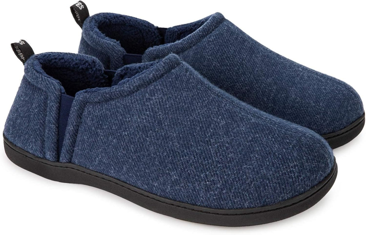 Herre Vinter Sutsko i Fleece | Sherpa-For & Memory Foam Indersål | Skridsikkert Indendørs Fodtøj Til Hjemmet | Vanero
