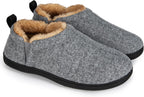 Herre Vinter Sutsko i Fleece | Sherpa-For & Memory Foam Indersål | Skridsikkert Indendørs Fodtøj Til Hjemmet | Vanero