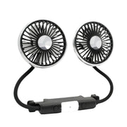 Bilventilator | Plast USB Bilventilator Med Dobbelt Rotationshoved | Justerbar Luftstrøm Til Køretøj | Vanero