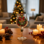 Juleglas-Sæt | Drikkeglas Med Julemand, Rensdyr & Snemandsmotiver | Dekorative Glas Til Julebord & Festlige Samlinger | Vanero