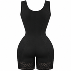 Shapewear-Bodysuit Til Dame | Kompressionspaneler & Korset-Inspireret Design | Sort Baselayer Til Hverdagsbrug | Vanero