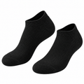 Sorte Ankelstrømper 10-Pak | 80% Bomuld Med Polyester & Elastan | Lavskårne Unisex-Strømper I Størrelse 38–41 | Vanero