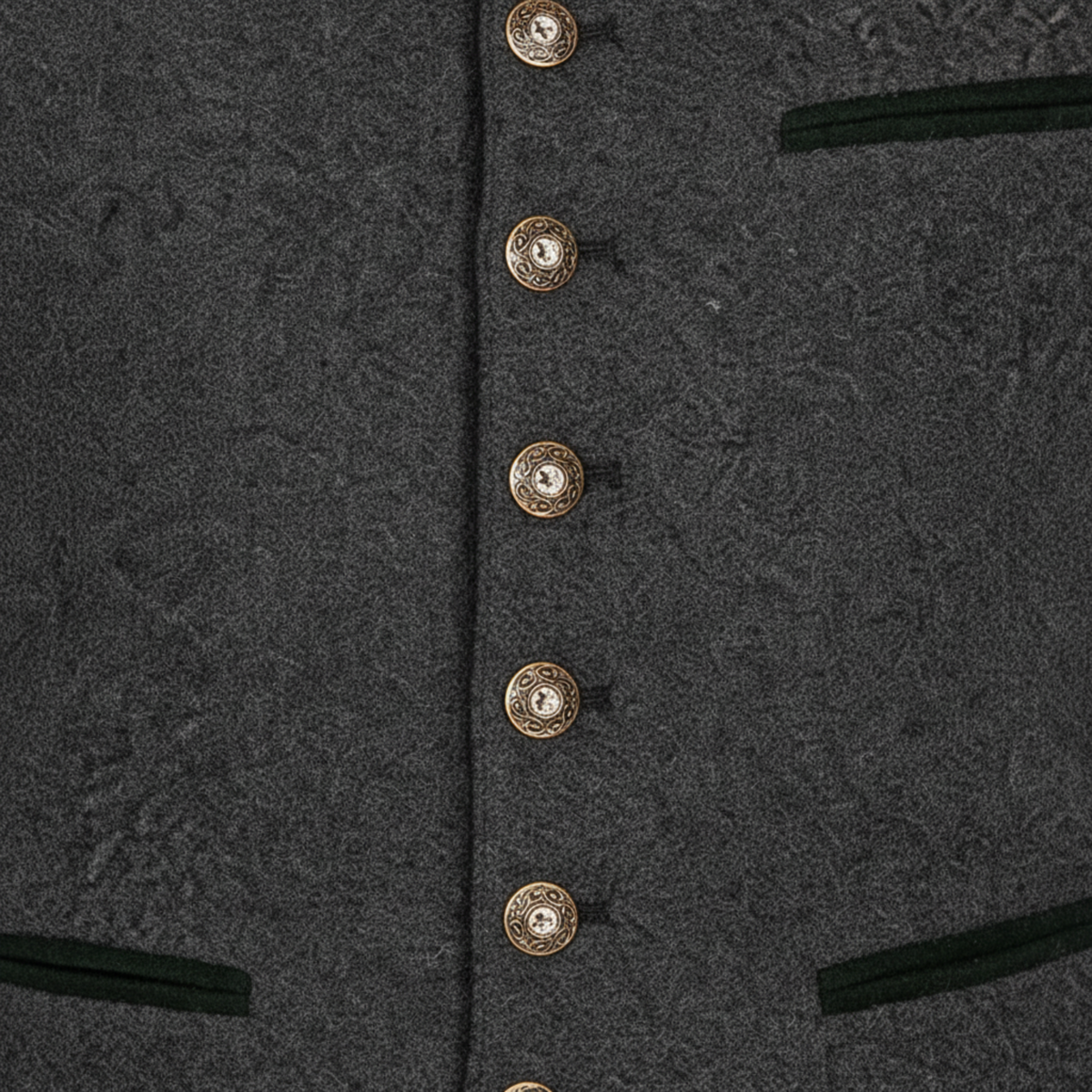 Herre Traditionel Vest | Klassisk Design Med Knaplukning | Tekstilvest Til Festivaler, Festlige Anledninger & Hverdagsbrug | Vanero