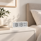 LED Vægur | Digital Tid, Temperatur & Luftfugtighed | Indendørs Ur Med Automatisk Lysstyrke & USB- eller Batteridrift | Vanero