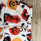 Dame Halloween Joggingbukser | Elastisk Talje & Grafisk Print | Casual Bukser med Græskar- & Spøgelsesmotiver | Vanero