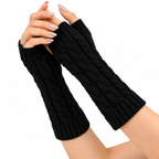 Fingerløse Strikhandsker | 100% Akryl & Strækbar Konstruktion | Unisex One Size Med Hånd- & Håndledsdækning | Vanero