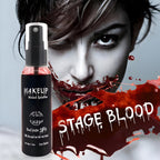 Halloween Blodeffekt Spray | Rød Glansfuld Væskeeffekt | Vaskbar Kostume- & Rekvisitspray Til Halloween, Cosplay & Horrorpynt | Vanero