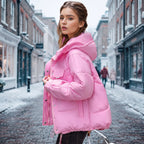Pufferjakke Til Dame | Polyester Med Oversized Pasform & Store Forlommer | Hætte & Justerbar Snøre I Bundkanten Til Lagdeling | Vanero