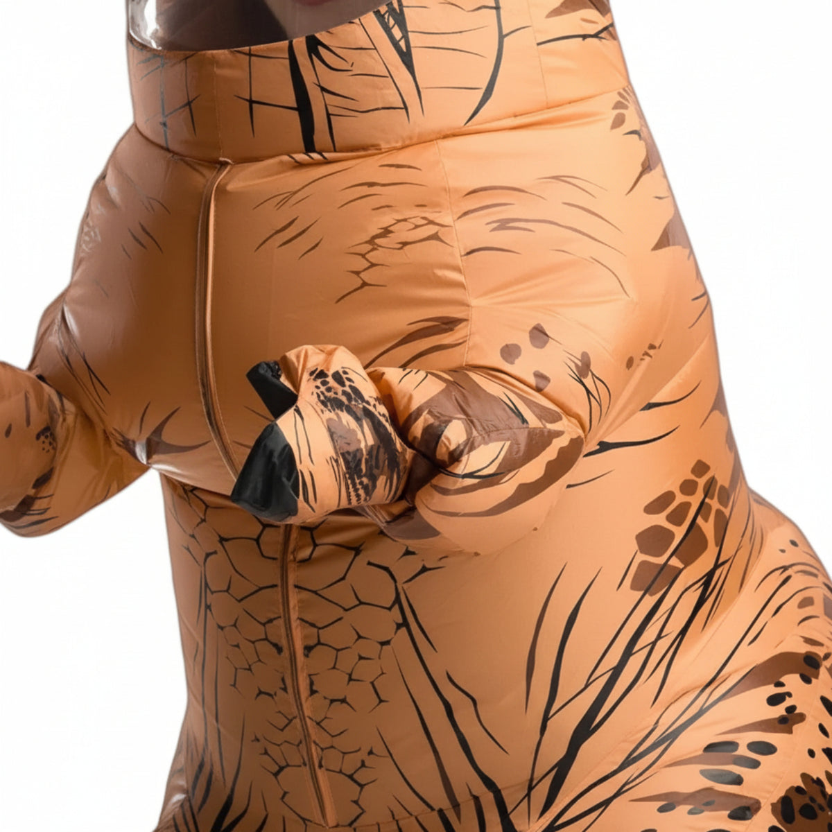 Oppusteligt T-Rex Kostume | Indbygget Ventilator & Dinosaurdesign | Helkropskostume Til Børn, Voksne, Halloween & Temafester | Vanero