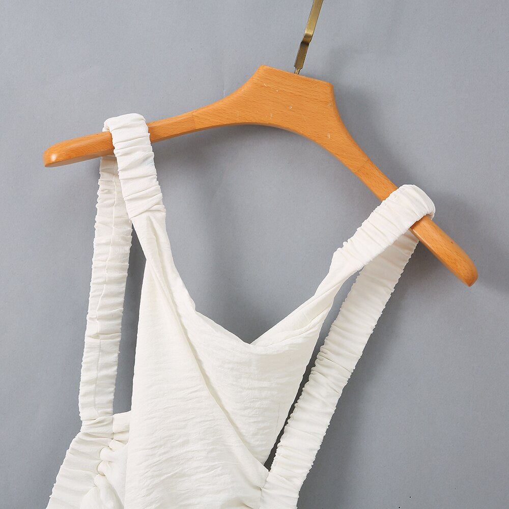 Dame Sommerkjole | Polyester Kjole Med Åben Ryg | Hverdagsbrug Og Ferie | Vanero