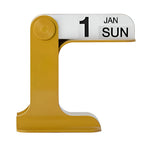 Justerbar Bordkalender | Roterende Dato- & Månedsvisning | Metaldesign Til Hjem & Kontor | Vanero