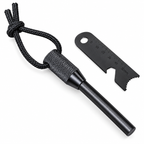 Ildstarter-Kit Til Outdoor | Magnesiumstang og Stålskraber | Kompakt Vandafvisende Opbevaringskasse Til Camping og Vandring | Vanero