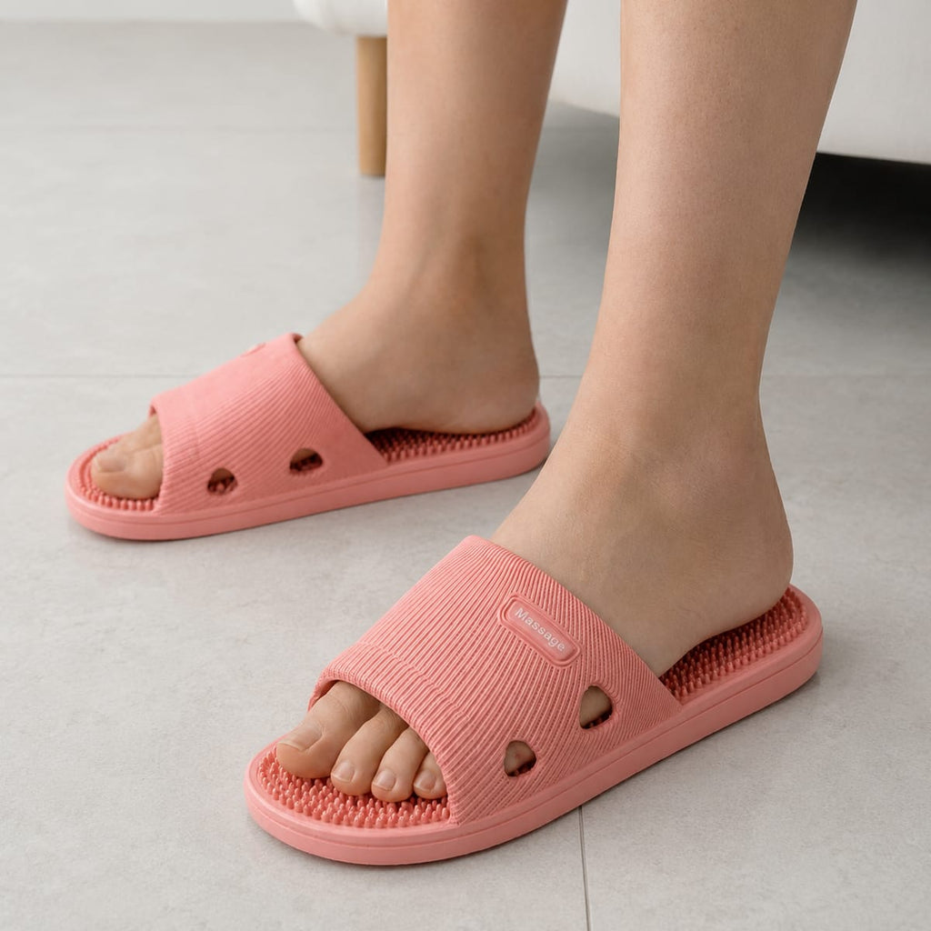 PVC Slip-On Sandaler | Hævet Struktureret Fodseng & Fleksibel Sål | Vaskbart Fodtøj Til Indendørs & Udendørs Brug | Vanero