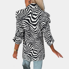 Beryl Polyesterkonstruktion | Struktureret Pasform Dameblazer | Klassisk Design til Hverdagsbrug & Formelle Outfits | Vanero