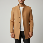Herre Jakke i Uldblanding | Slim Fit & Klassisk Konstruktion | Yderlag Til Business & Casual Efterårs- og Vinterbrug | Vanero