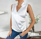 Classic Chic Ensfarvet Top Bomulds-Polyesterblanding | Regular eller Slim Fit | Alsidig Design til Hverdagsbrug | Vanero