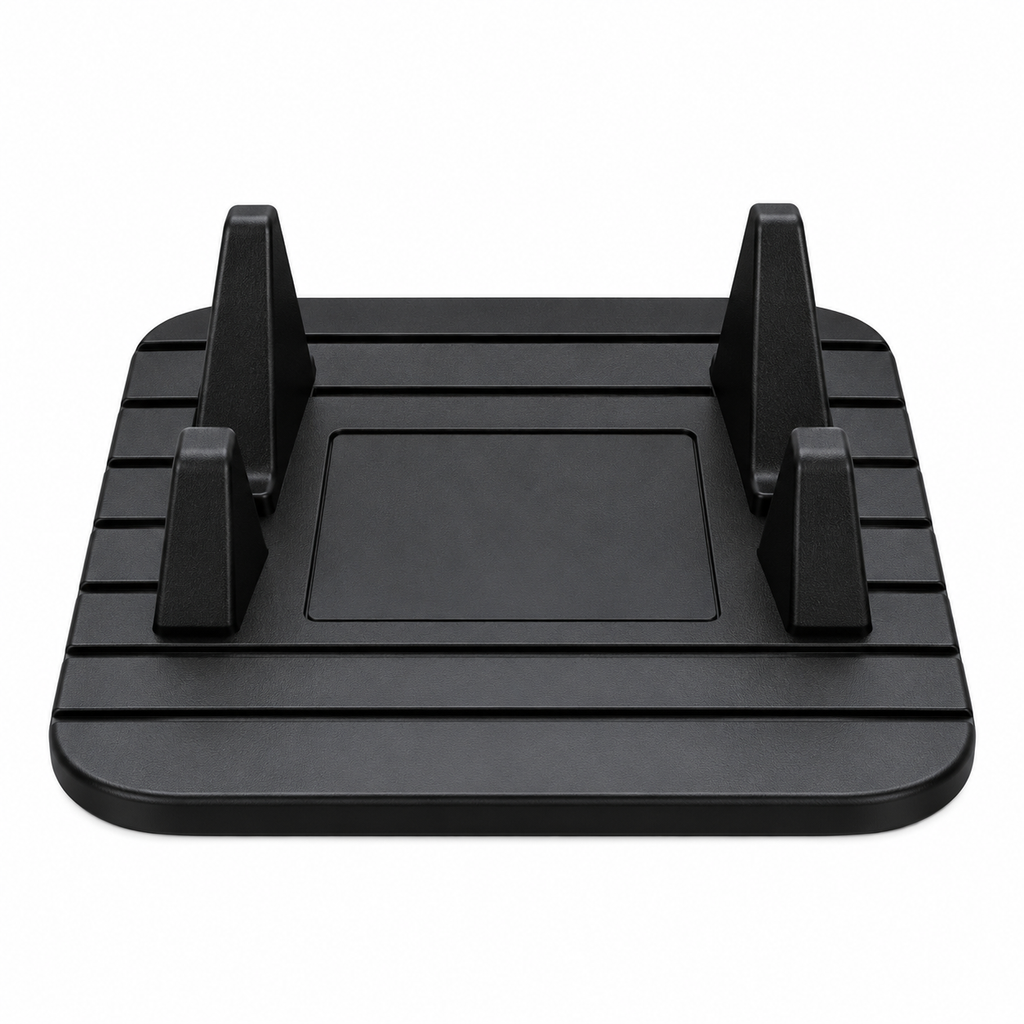 Dashboard-Telefonholder | Skridsikker Silikonebund & Fastgørelse Uden Lim | Kompakt Smartphone-Holder Med 1,2 cm Spalte | Vanero