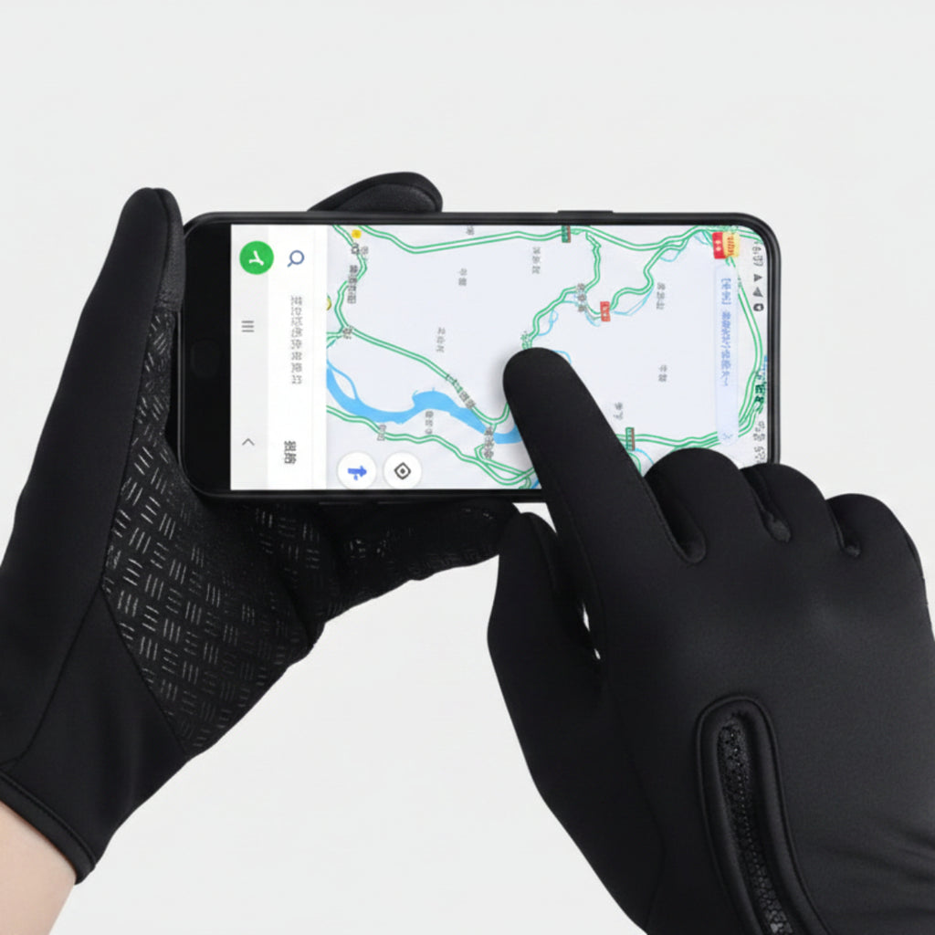 Elektriske Varmehandsker i Polyester | Fleecefor & Tekstureret Håndflade | USB-Handsker Til Cykling & Ski | Vanero