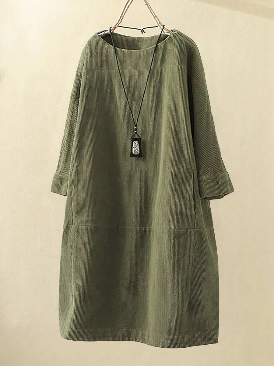 Ella Couture Stofblanding | Regular Fit Kjole | Let Konstruktion til Hverdagsbrug & Festlige Anledninger | Vanero