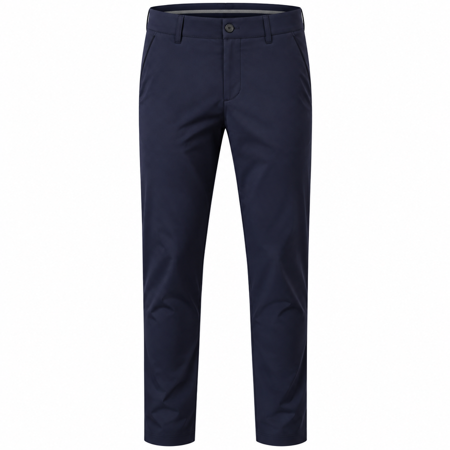 Stretchbukser Til Herre | Bomulds-Polyesterblanding | Slim Fit Med Elastisk Talje, Sidelommer & Baglommer | Vanero