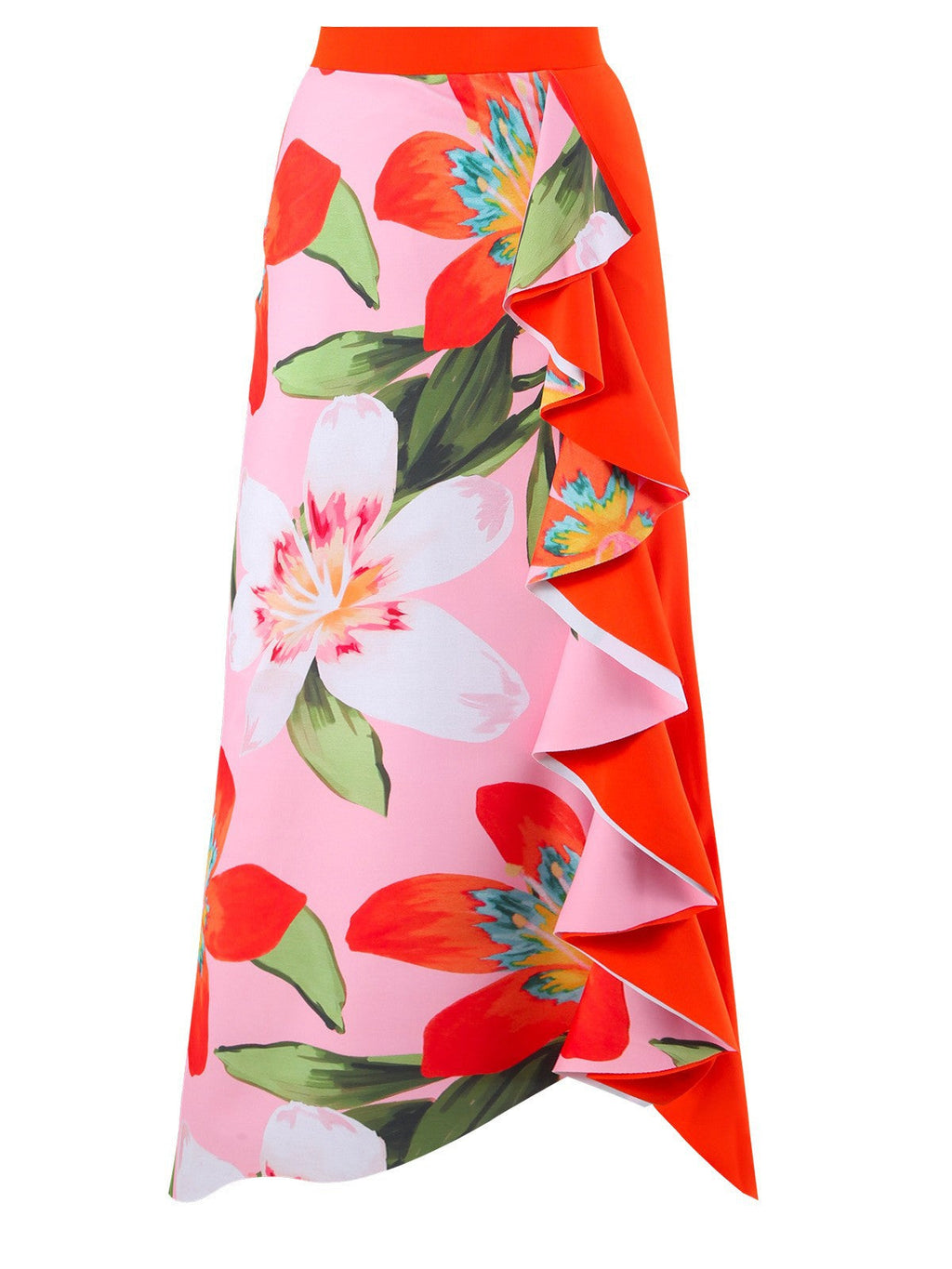 Damebadetøjssæt Polyester Spandex | Badetøj med Blomsterdesign | Flæsedetaljer til Strand- og Poolbrug | Vanero
