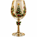 Juleglas-Sæt | Drikkeglas Med Julemand, Rensdyr & Snemandsmotiver | Dekorative Glas Til Julebord & Festlige Samlinger | Vanero
